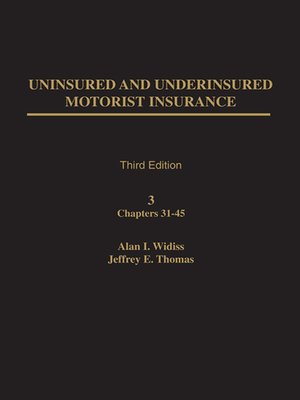 cover image of Uninsured and Underinsured Motorist Insurance